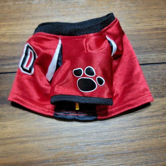 BAB Build A Bear "Boy" Clothes: Hou Tex Helmet, Football Jersey & Harley D Scarf - Picture 5 of 12